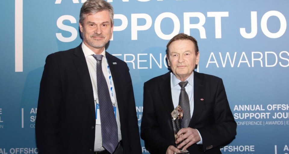 Hederprisen ble tildelt Jan Fredrik Meling under Offshore Suport Journal-konferansen 8. februar