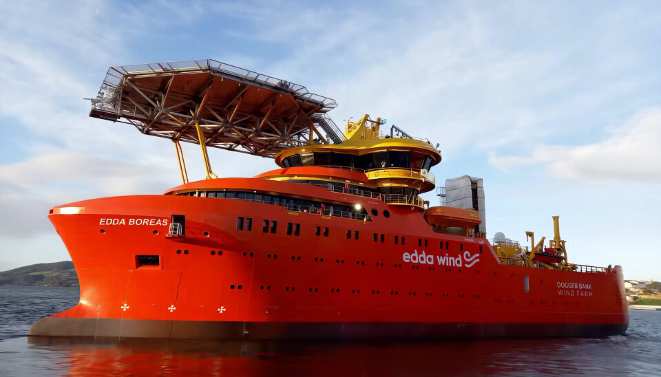 «Edda Boreas» er den andre av totalt seks fartøy som Edda Wind skal få levert. De fire første bygges ved Gondan Shipbuilders.
