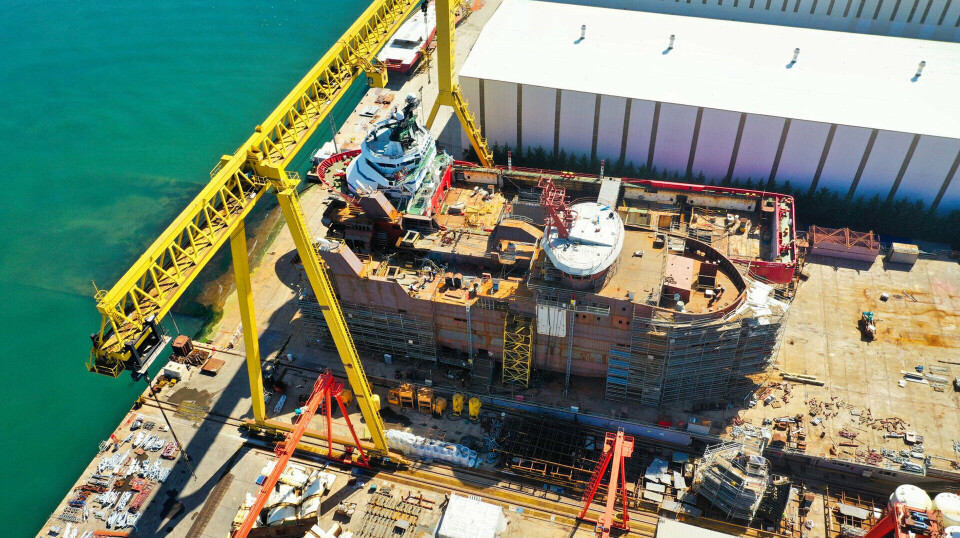 From the building of the vessel at Norse Celik in Turkey