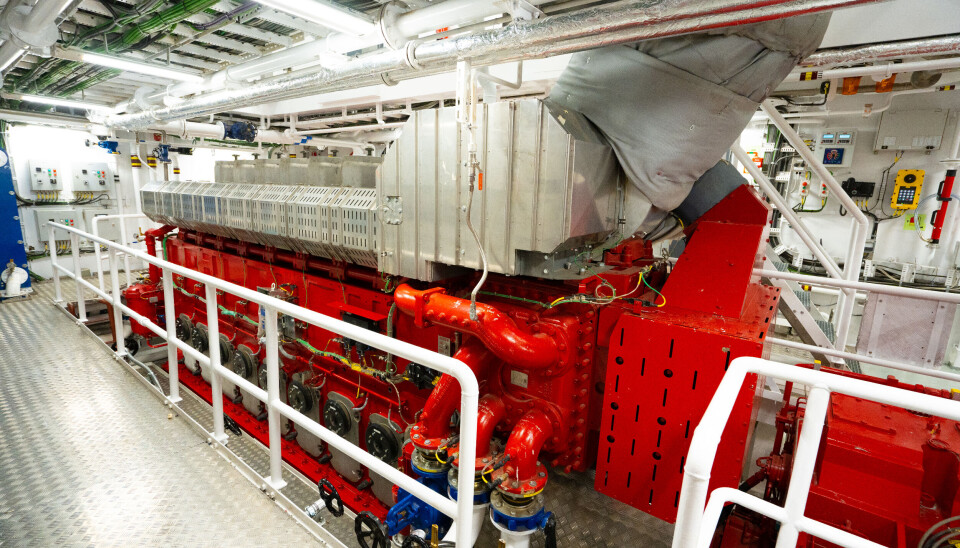 Hovedmotoren er av typen MAK 8M32C.