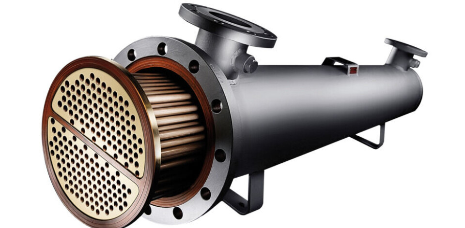 Illustrasjon av en av rørkjølerne til Hydroniq Coolers