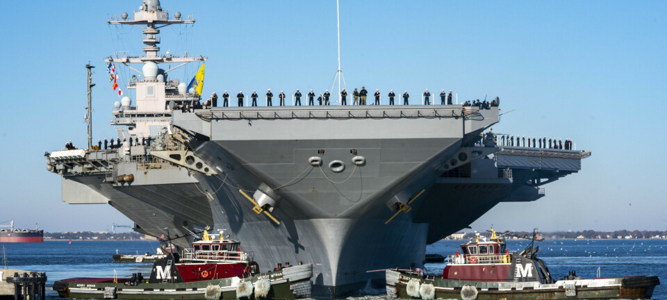 Verdens største krigsskip besøker Oslo