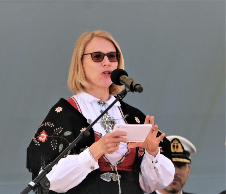 Anniken Huitfeldt (AP) som leder Utenriks- og forsvarskomiteen på stortinget mener korvettene må bestå. Foto: Helge Martin Markussen