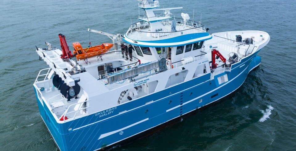 Utrustet for fiske med trål, snurrevad, garn og line blir 'Skulebas' ett svært avansert og fleksibelt fartøy.