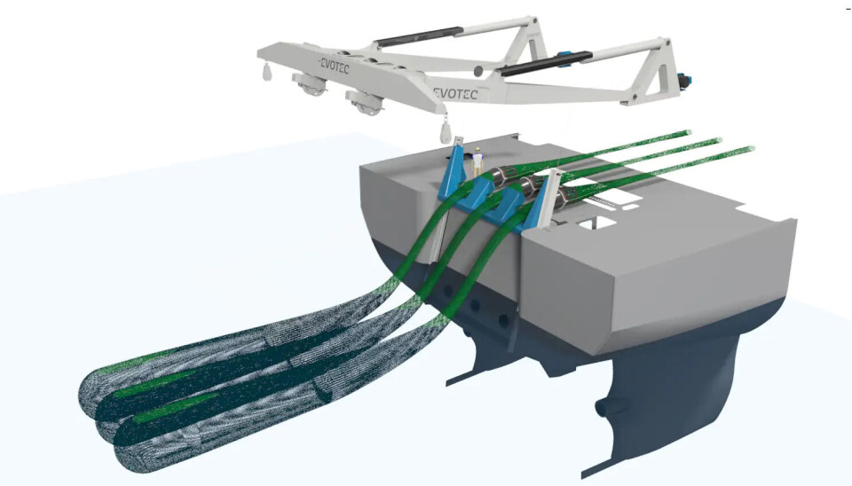 The illustration shows the unique way of hauling the fish