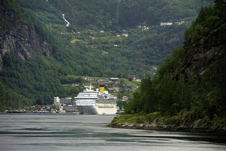 Cruiseskip i Geirangerfjorden. FOTO: Sjøfartsdirektoratet