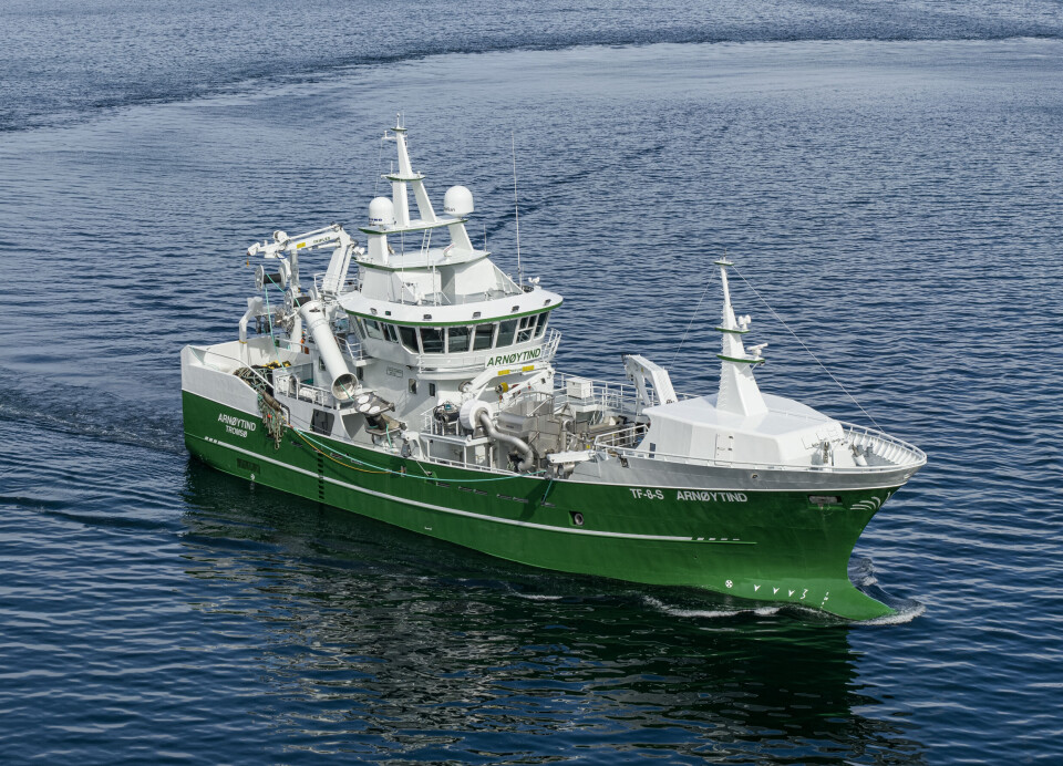 Nye «Arnøytind», som tilhører rederiet med samme navn, er overlevert fra verftet og klar for fiske