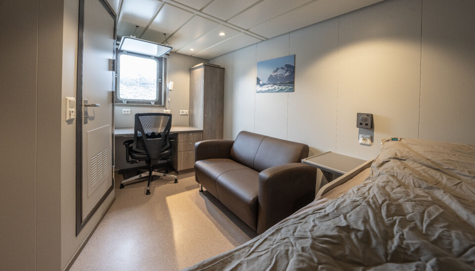 Innredning om bord er gjort av Maritime Montering