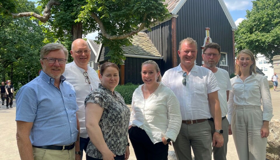 Det nye styret i Kystrederiene: Fra venstre: Oskar Grimstad (styreleder), Kåre Molvær, Mary Ann Mostraum, Kristin Sugustad, Even Toreson Remøy, Steinar Uggedal og Tanja Hoel