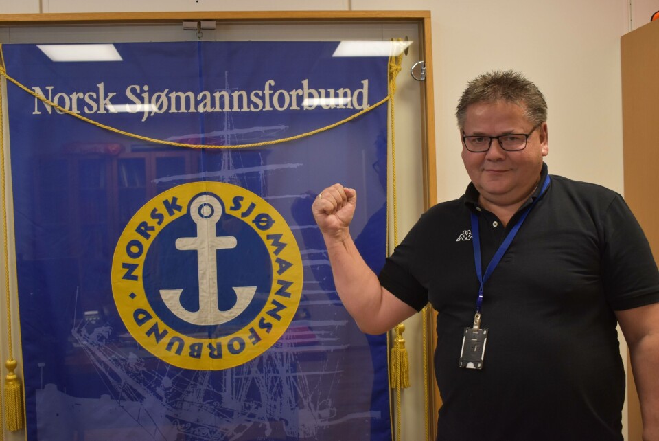 Forbundsleder Johnny Hansen i Sjømannsforbundet. Foto: Gustav-Erik Blaalid