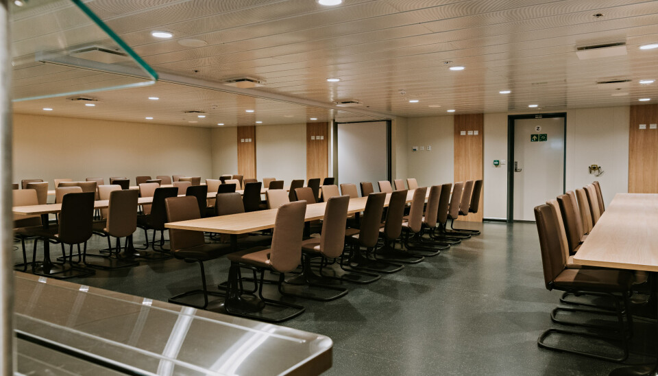 Fra messen om bord i KV «Jan Mayen»