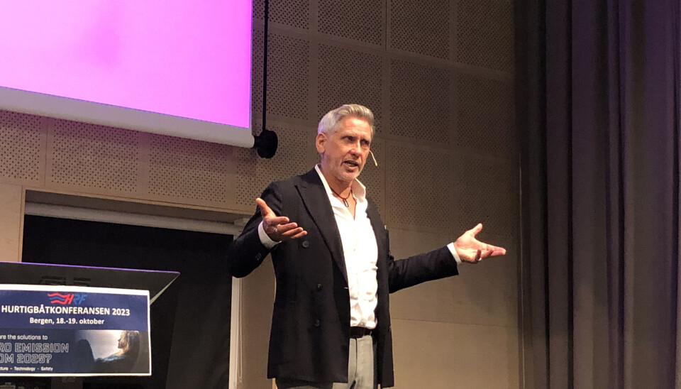 Jonny Hesthammer under Hurtigbåtkonferansen i Bergen