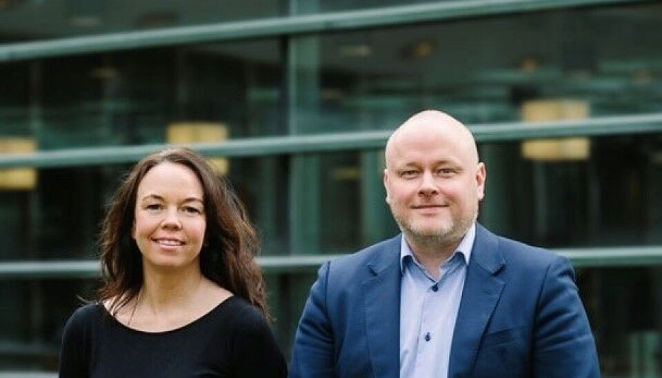 Evelyn Blom-Dahl og Frode Sund i NHO Sjøfart.