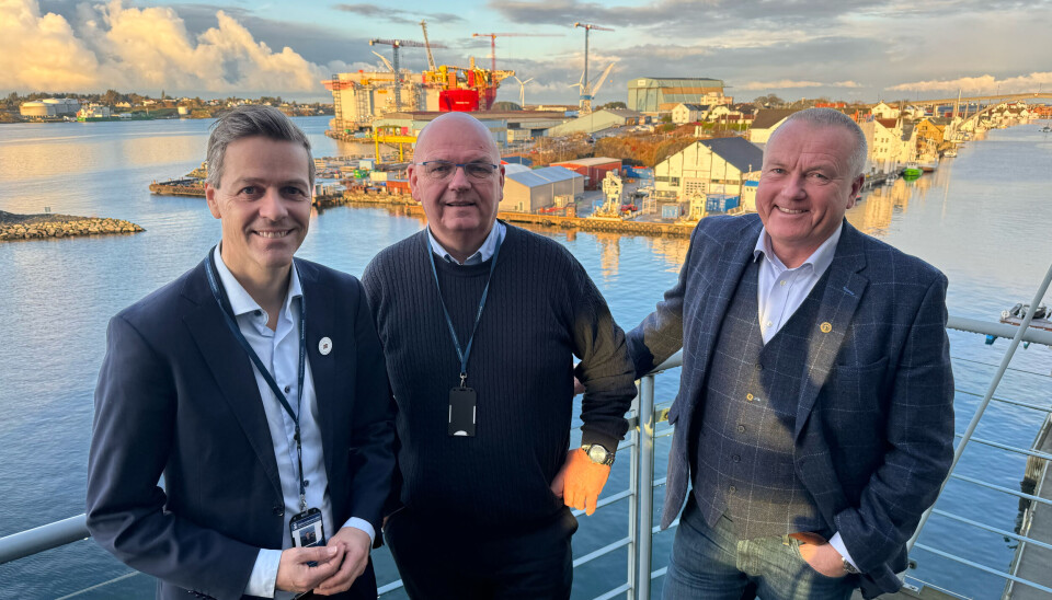 Knut Arild Hareide, John Malvin Økland og Sverre Meling jr.