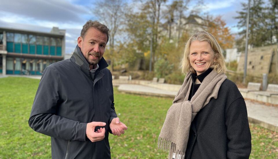 CEO Knut Vassbotn i Deep Wind Offshore sammen med Hege Økland, daglig leder i Hy2gen Norge. CEO Knut Vassbotn i Deep Wind Offshore sammen med Hege Økland, daglig leder i Hy2gen Norge.