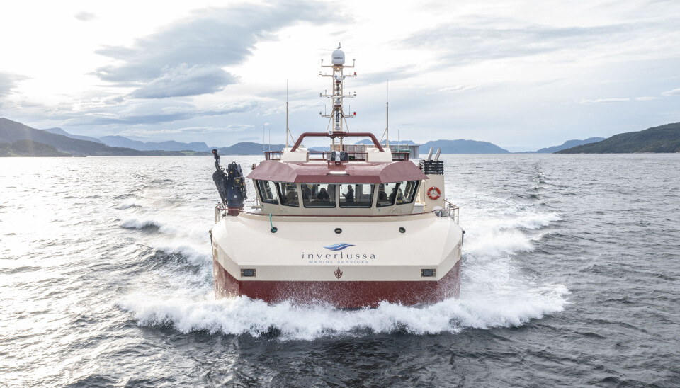 «Charlie Knight» er den første servicebåten Salthammer Båtbyggeri leverer til en utenlandsk kunde.