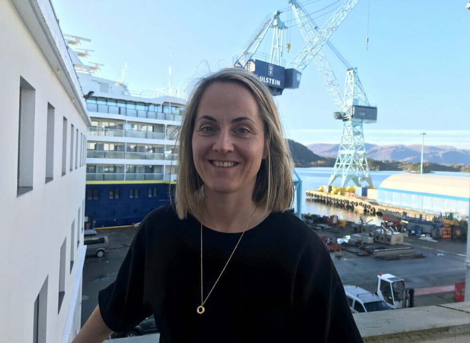 Cathrine Marti gjev seg som konsersjef i Ulstein Group.