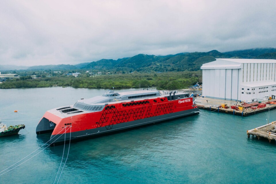 Fjord Lines nye katamaran skal hete «Fjord FSTR». Foto: Fjord Line