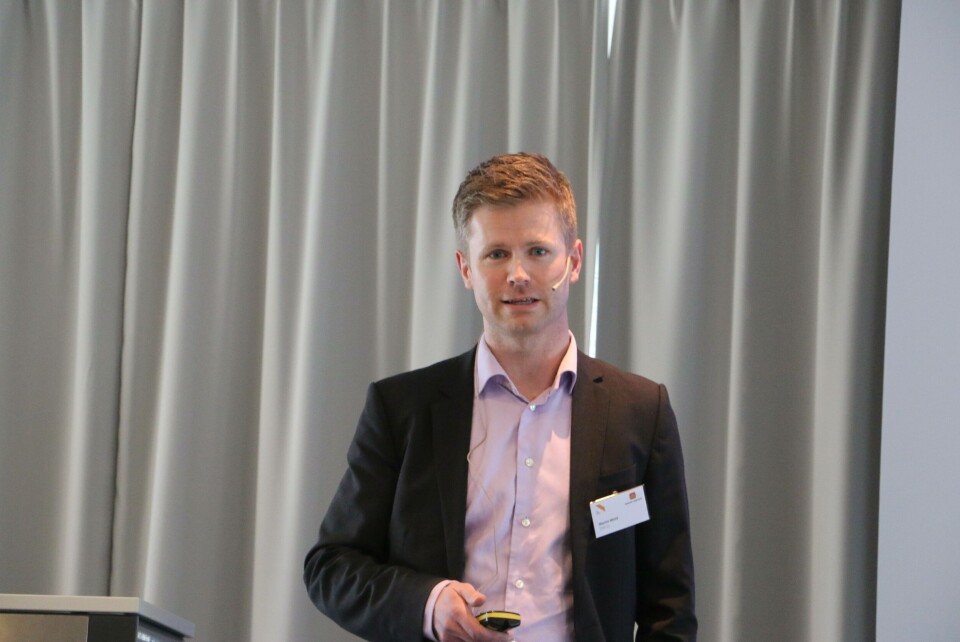 Martin Wold fra DNV GL under ferjekonferansen i Ålesund denne uken