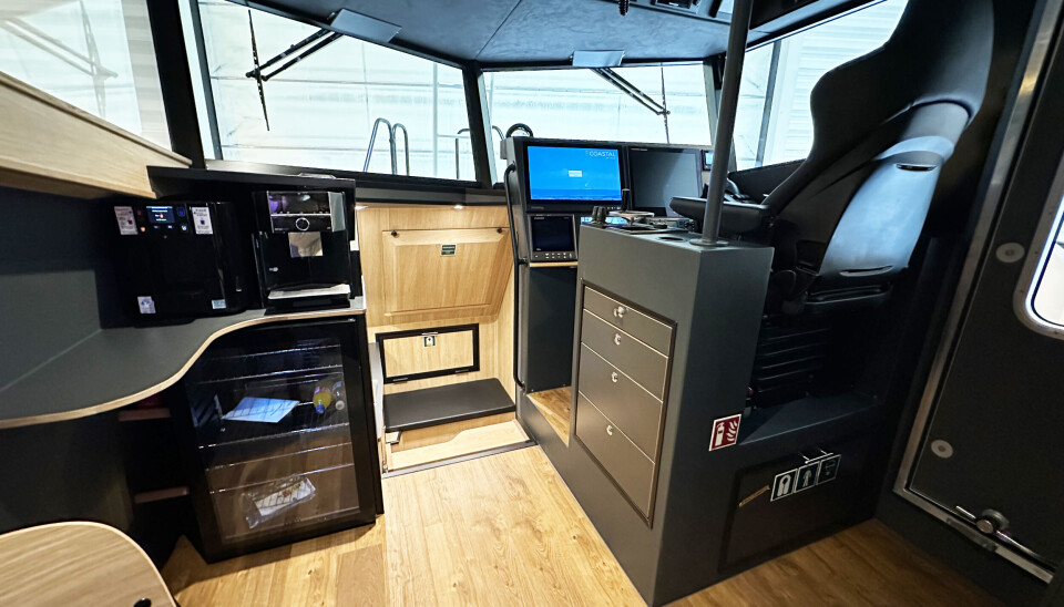 Fra interiøret på «Helgøy Lady».