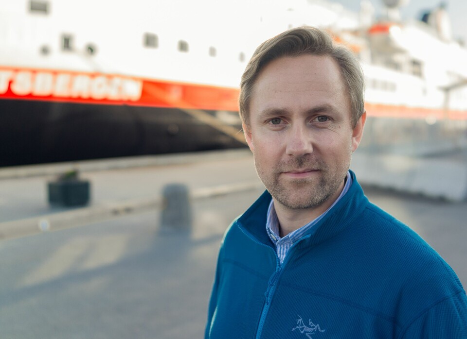 Kommunikasjonsdirektør i Hurtigruten Rune Thomas Ege. Foto: Hurtigruten