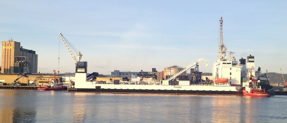 Motiv fra Drammen havn