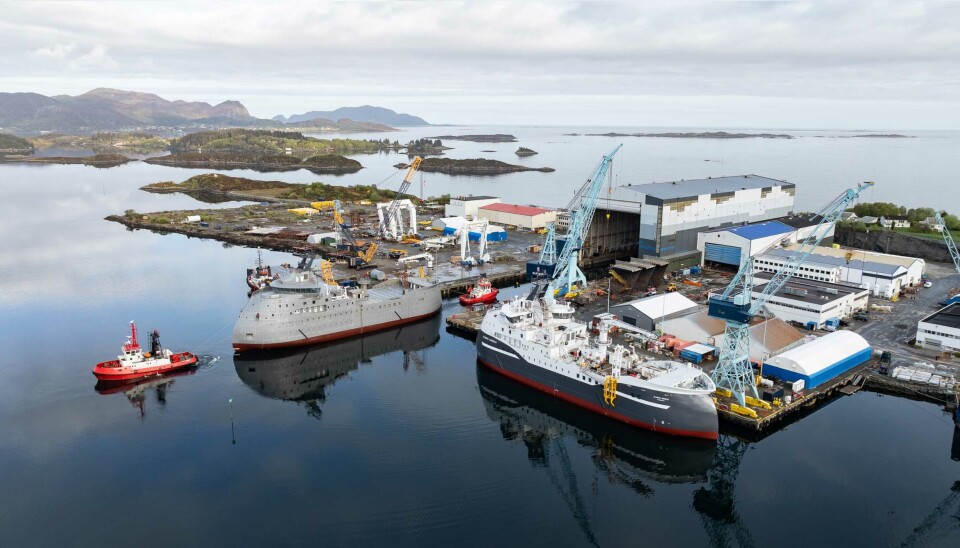 Skroget er på plass i Ulsteinvik