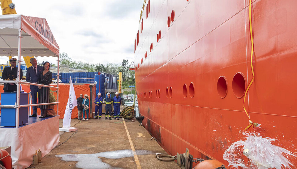 Sudri Enabler” vart døypt i byrjinga av mai.