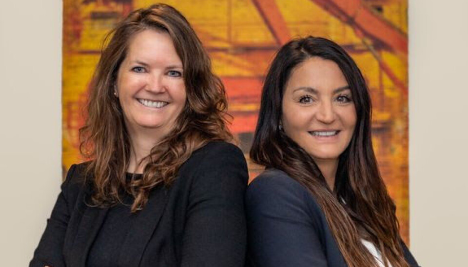 Fra Venstre: Finansdirektør Helga Cotgrove og administrerende direktør Gitte Gard Talmo.