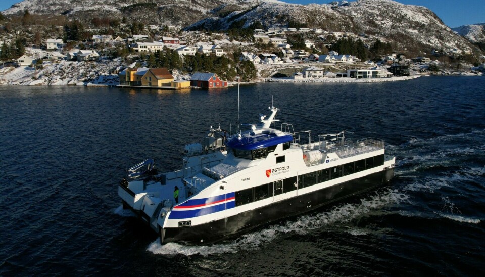 MF «Torine» er bygget ved Måløy Verft for Norled.