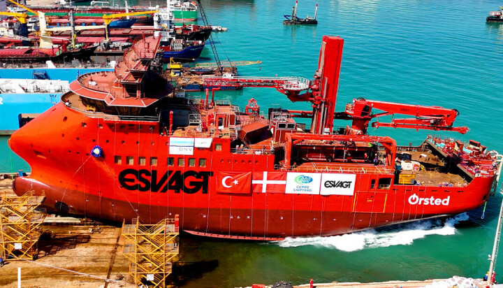 Esvagts nye SOV er blevet søsat på Cemre Shipyard.