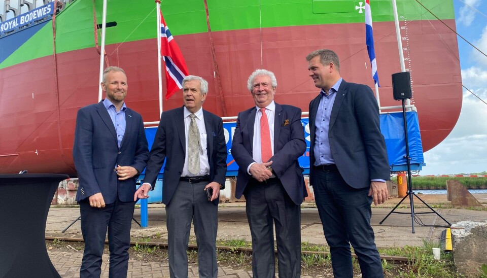 Ledelsen i Hagland, fra venstre Øivind, Arne, Knut og Paal W. Aanensen