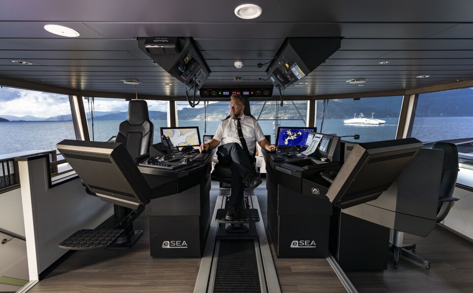 Fra broen på MF «Hydra». Foto: Seam /Håkon Nordvik Fra broen på MF «Hydra». Foto: Seam /Håkon Nordvik