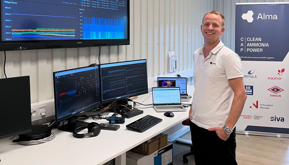 Heine Rotnheim, Produksjons- og testingeniør ved Alma Clean Power.