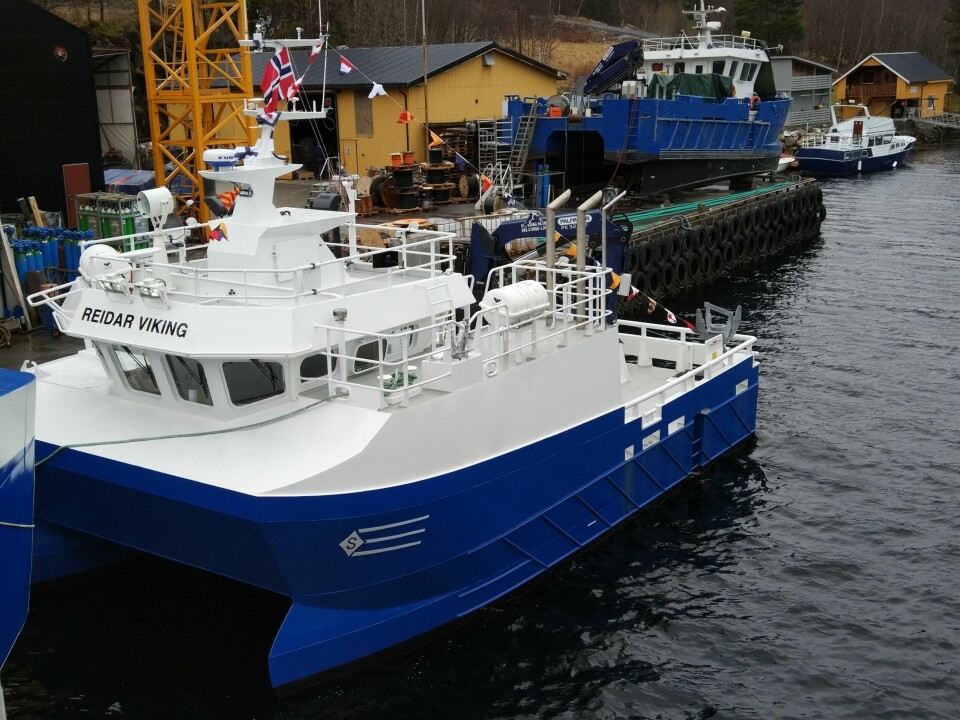 Lokalitetsbåten er en del av oppdrettsselskapet moderniseringsplan. Foto: Sletta Verft.