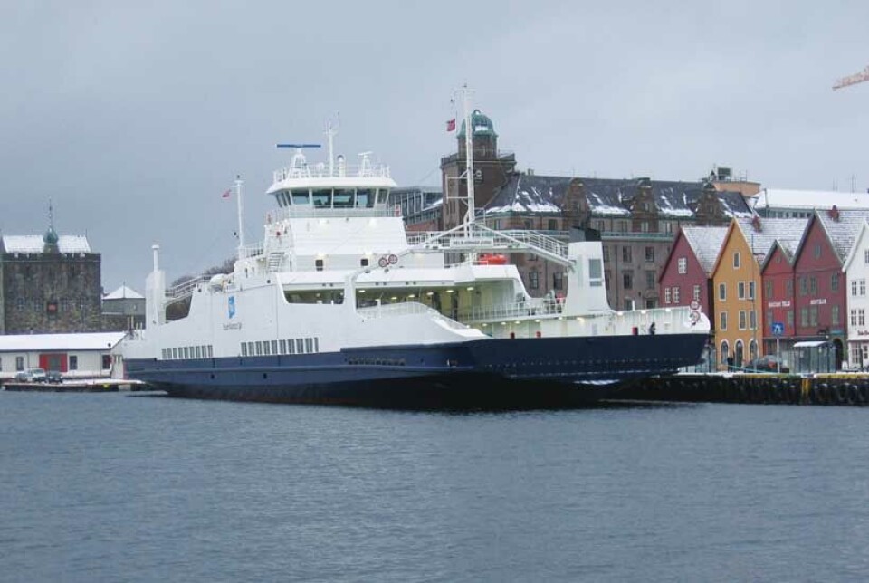Fosen Namsos Sjø sin nye bilferge ”Selbjørnsfjord” er den siste av 13 gassdrevne fartøyer med gassmotorer fra Diesel Power A/S.