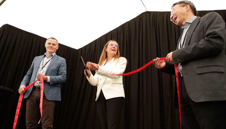 Åpnet de to første laboratoriene i Norsk havteknologisenter