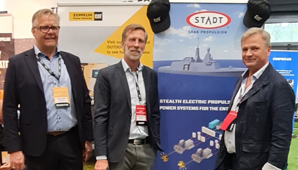 Fra venstre: Torben Gregersen, Zeppelin-CAT, Torben Tæstensen, DPS/OMT og Hallvard L. Slettevoll, STADT