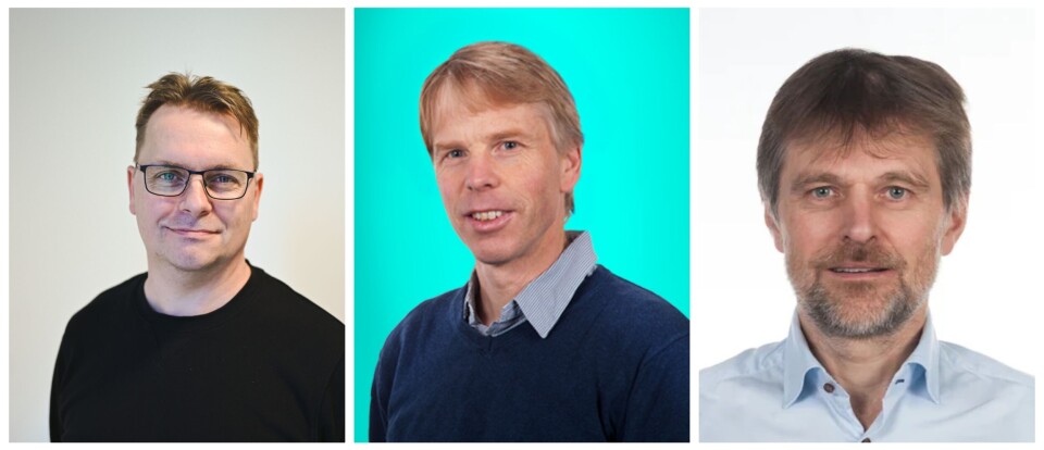 From left: Helge Martin Markussen, jury leader and editor of Skipsrevyen, Sverre Steen,
head of department at the Department of Marine Engineering at NTNU in Trondheim and Hans Jørgen Rambech, senior advisor at Sintef Ocean in Trondheim.