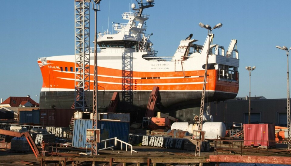 «Havfjord» ved Karstensens Skibsværft.