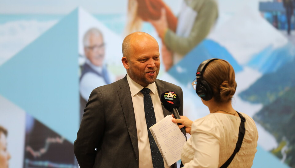 Finansminister Trygve Slagsvold Vedum.