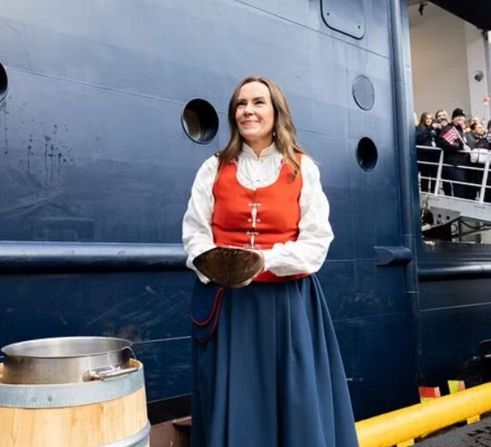 Tidligere ordfører i Hammerfest og nåværende fiskeri- og havminister Marianne Sivertsen Næss var gudmor for skipet.
