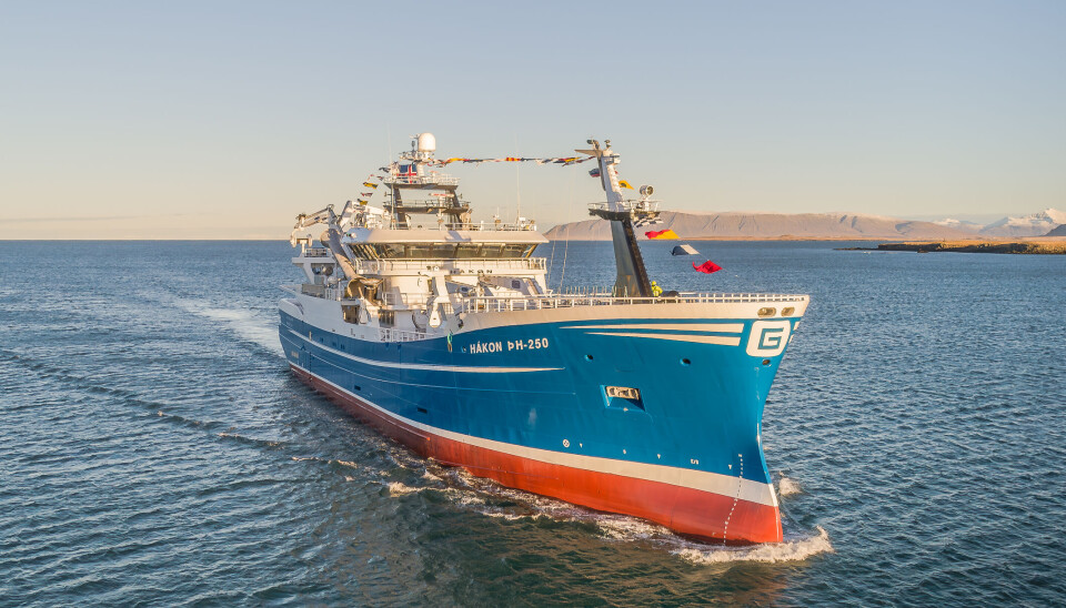 «Hákon» er et vakkert fiskefartøy med lengde på 75,40 meter.