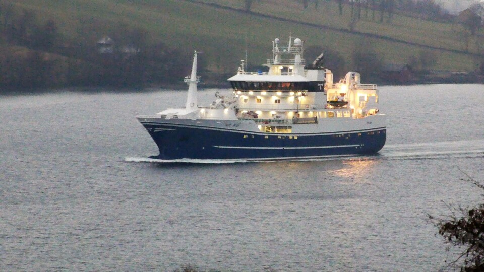 MS «Taits» ble lørdag døpt i Ølensvåg i Sunnhordland