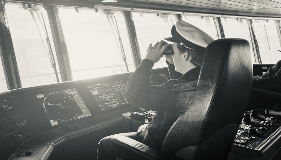 Den unge herren er ikke i tvil: Han skal bli kaptein!