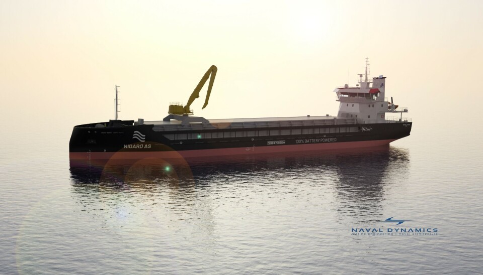 Det nye skipet blir 90 meter langt.