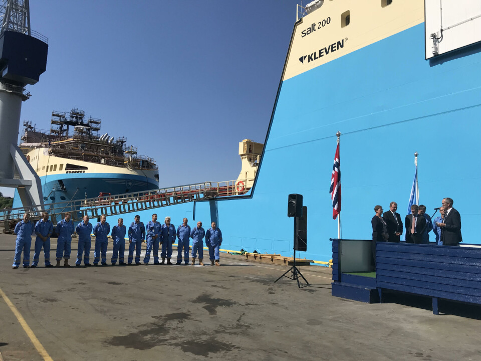 Maersk Minder er levert fra verftet Foto: Marianne Hovden - Kleven