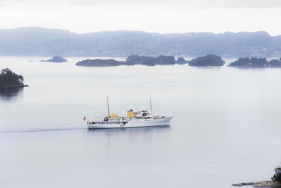 Kongeskipet Norge forlater Haakonsvern Foto: Lars Røraas/Forsvaret