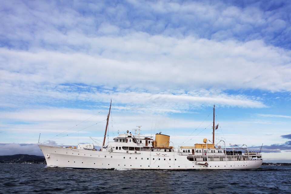 Kongeskipet Norge i Oslofjorden Foto: Taral Jansen/Forsvaret