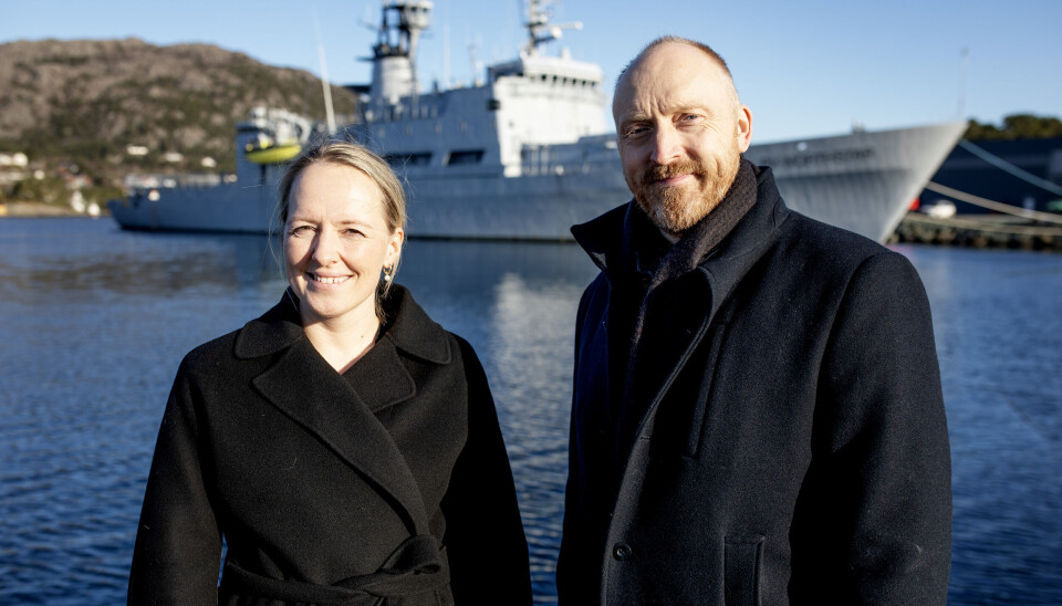 Administrerende direktør Ada Jakobsen i Maritime CleanTech og administrerende direktør Willie Wågen i Sustainable Energy